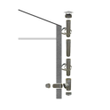 Kit complet pour conduit isolé double paroi inox - Diamètre: 150 mm