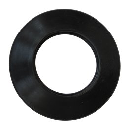 Rosace silicone noir - Ø 80 mm