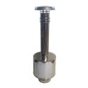 Terminal vertical coaxial inox - Diamètre int/ext: 80-130 mm