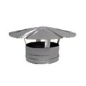 Chapeau chinois femelle simple paroi inox - Diamètre: 150 mm