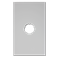 Plaque de finition plafond blanche - Diamètre : 120 mm