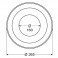 Rosace inox - Diamètre: 160 mm