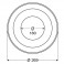 Rosace inox - Diamètre: 180 mm