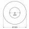 Rosace inox - Diamètre 200 mm