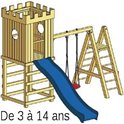 Structure de jeu en bois Arthur v.1