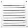 Grille aluminium laquée blanc avec moustiquaire 30x30 cm