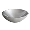 Coupe inox brossé mat, double épaisseur, résistante à la chaleur - Diamètre : 36 cm